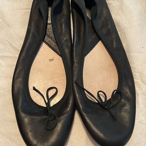 Black Ballet Flats - Fred de la Bretoniere made in Italy genuine leather
